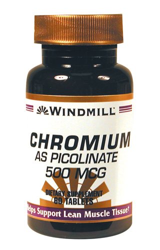 WINDMILL CHROMIUM PICOLINATE 500MCG 60Tablets