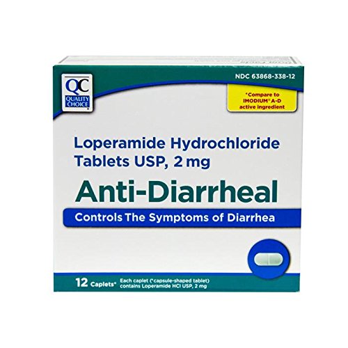 Quality Choice Anti-Diarrheal Loperamide Hydrochloride USP 2 mg (1 Pack)