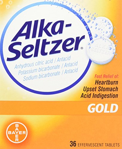 Alka-Seltzer Effervescent Gold - 36 Tablets,