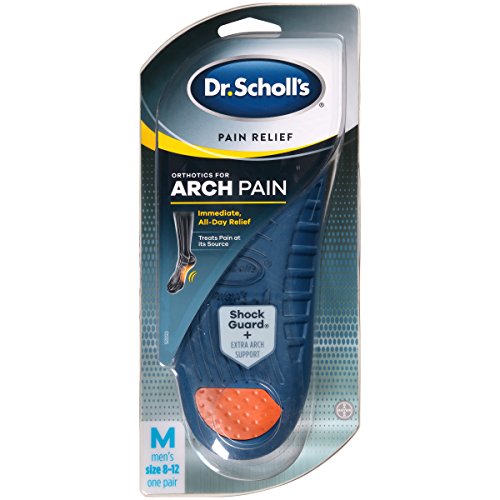 Dr. Scholl’s Pain Relief Orthotics for Arch Pain for Men, 1 Pair, Size 8-12