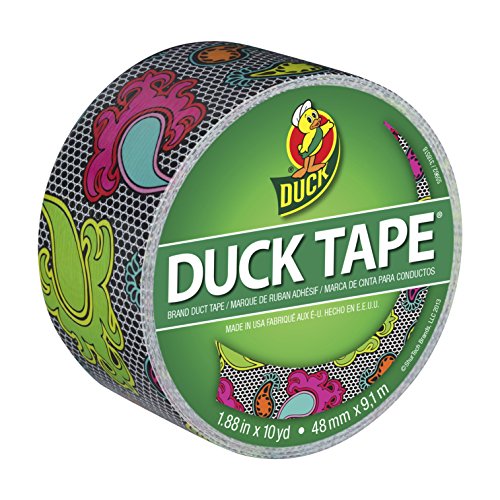 Duck Brand 283045 Printed Duct Tape, Multi-Color Lace, 1.88 Inches x 10 Yards, Single Roll