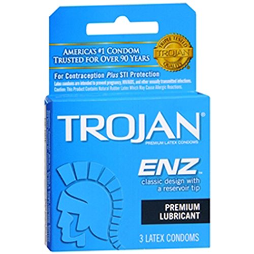 Trojan ENZ Lubricated Condoms, 3 Count