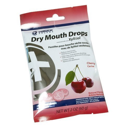 Hager Pharma Dry Mouth Drops with Xylitol Cherry 26 EA - Buy Packs and SAVE