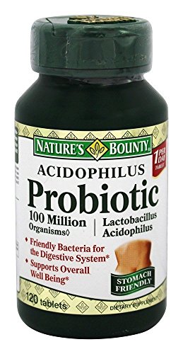 Nature's Bounty Probiotic Acidophilus Tablets, 120 Count