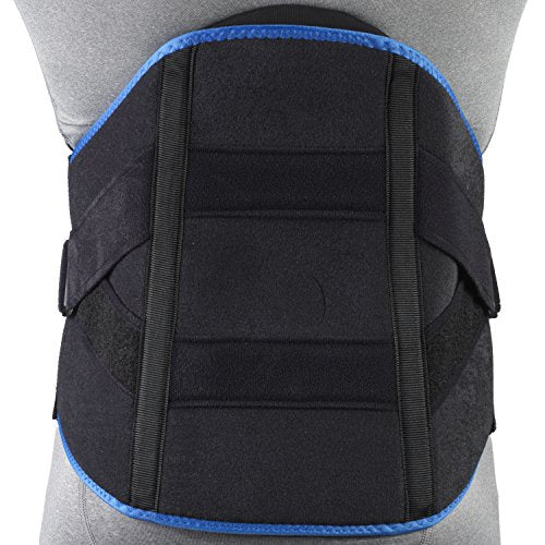 OTC Lumbosacral Orthosis Support Heavy Duty Back Brace Trutek, Black, X-Large