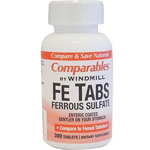 Comparables by Windmill Fe Tabs Ferrous Sulfate Tablets 300 Tablets