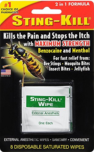 Sting-Kill Disposable Wipes 8 Each