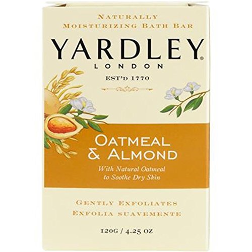 Yardley Oatmeal and Almond Bar Soap, 4.25 Ounce