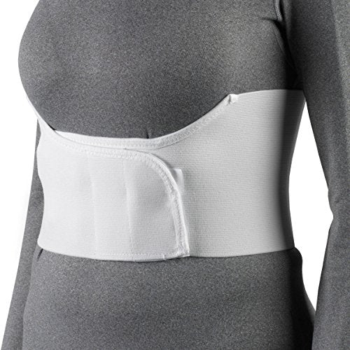 OTC Elastic Chest Panel Universally Adjustable Rib Belt For Women, White, Regular