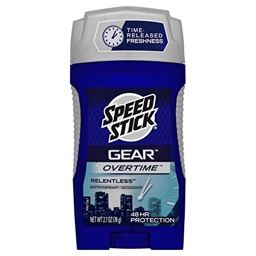 Speed Stick Gear Overtime Antiperspirant Deodorant, Relentless, 2.7 Ounce