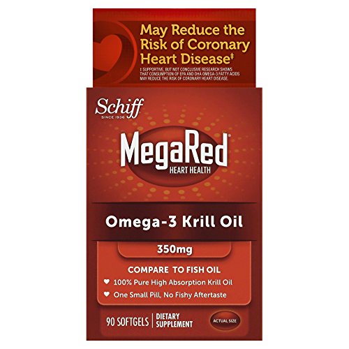 MegaRed 350mg Omega-3 Krill Oil, 90 softgels