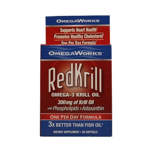 Omegaworks Red Krill, 60 Count