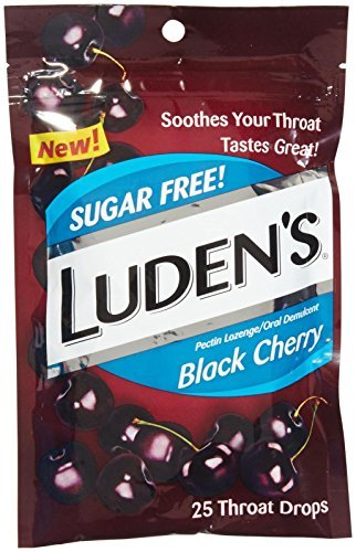 Ludens Sugar Free Throat Drops Black Cherry - 25 Ea