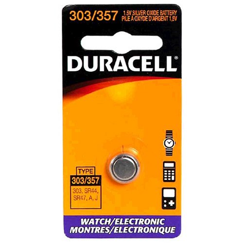 Duracell DL303/357BPK Watch/Electronic Battery, Pocket Tray