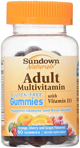 Sundown Naturals Adult MultiVitamin Gummies, 50 ct