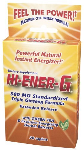 Hi-Ener-G Caplets 20 Caplets