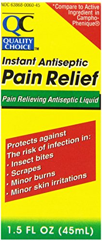 Quality Choice Instant Antiseptic Pain Relief 1.5 Fluid Ounce (45ml) Boxes