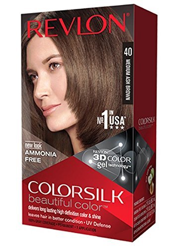 Revlon ColorSilk Haircolor, Medium Ash Brown (40)