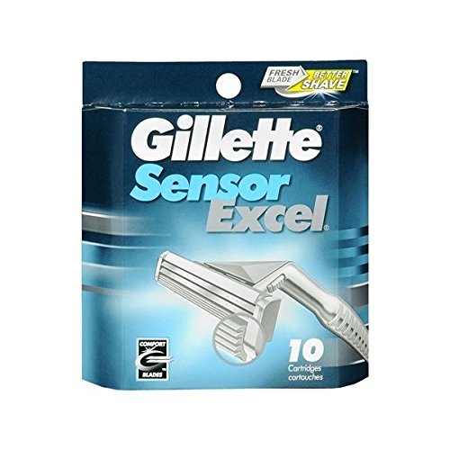 Gillette Sensor Excel Cartridges 10 EA - Buy Packs and SAVE