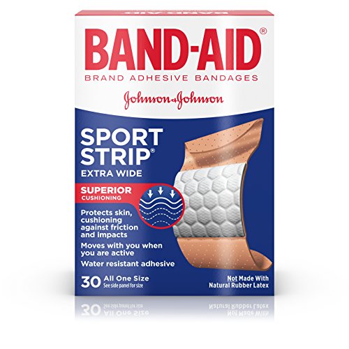 Band-Aid Brand Adhesive Bandages, Sport Strip, Extra Wide, 30 Count