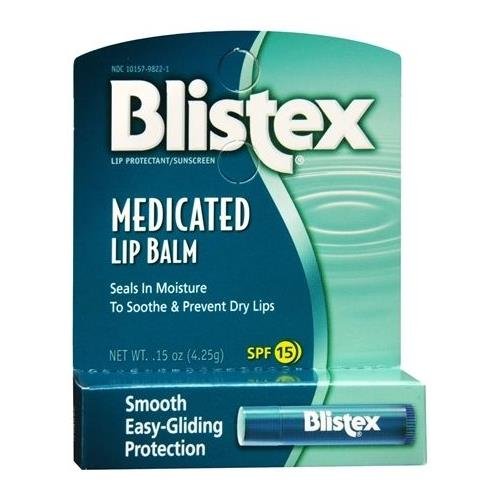 Blistex Medicated Lip Balm SPF 15 0.15 OZ - Buy Packs and SAVE