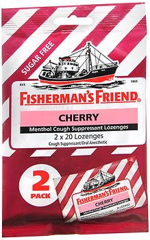 Fisherman's Friend Menthol Cough Suppressant Lozenges Cherry Sugar Free 2-Pack - 40 ct,