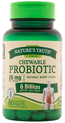 Nature's Truth Probiotic Chewable 6 Billion Capsules, 60 Count - Buy Packs and Save