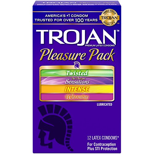 TROJAN Pleasure Pack Latex Condoms 12 Each