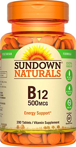 Sundown Naturals® Vitamin B-12 500 mcg, 200 Tablets