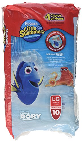 Huggies Little Swimmers Disposable Swimpants Large 32+ LB 10 Each