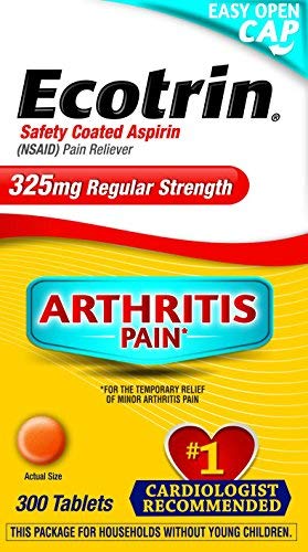 Ecotrin Safety Coated Tablets 325 Mg Regular Strength, 300 Count - Buy Packs and SAVE