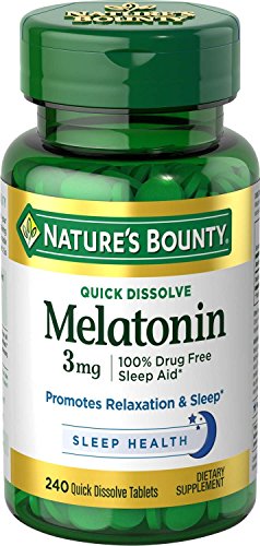 Nature's Bounty Melatonin 3 mg, 240 Quick Dissolve Tablets