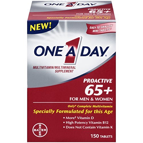 One A Day Proactive 65 Plus Multivitamins, 150 Count - Buy Packs and SAVE