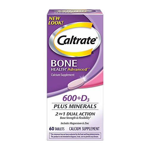 Caltrate 600+D3 Plus Minerals (60 Count, ) Calcium & Vitamin D3 Supplement Tablet, 600 mg