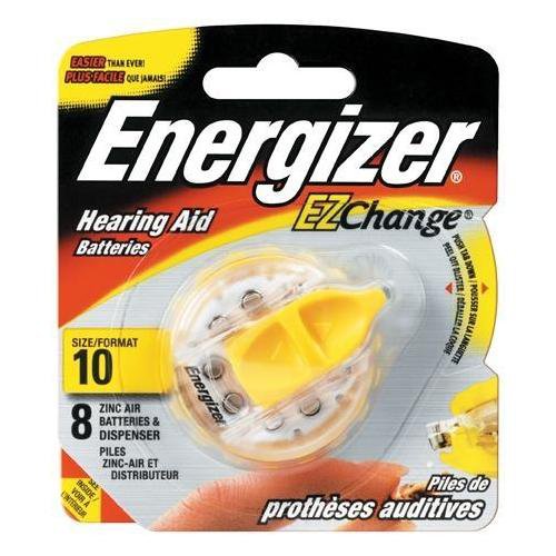 Energizer AZ10EZ-8 EZ Change Hearing Aid Battery - Retail Packaging