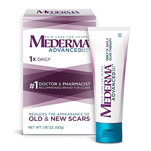 Mederma Advanced Scar Gel - 1x Daily - Reduces the Appearance of Old & New Scars - #1 Doctor & Pharmacist Recommended Brand for Scars - 1.76 oz.