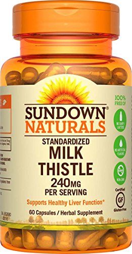 Sundown Naturals Milk Thistle 240 mg, 60 Capsules