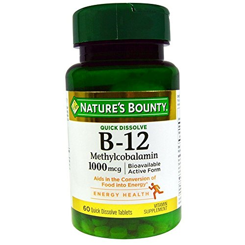 Nature's Bounty B-12 1000 mcg Microlozenges 60 ea