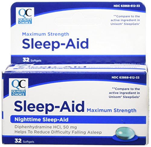 Quality Choice Maximum Strength Sleep Aid Softgels 32 Count, Boxes