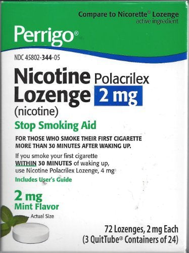 Perrigo Nicotine Polacrilex Lozenge 2mg ~ MINT flavored ~ 72ct *Compare to Ni... - Buy Packs and SAVE