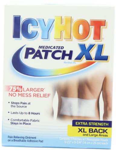 Icy Hot Medicated Patch, Extra Strength, XL Back & Large Areas, 3 Patches