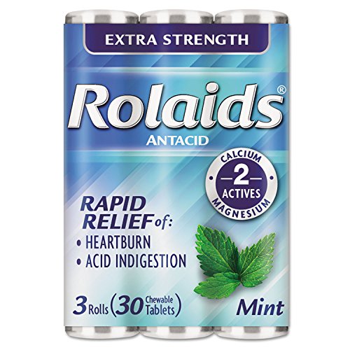 Rolaids® Extra Strength Tablets/Heartburn, Mint Flavor, 10/Pack