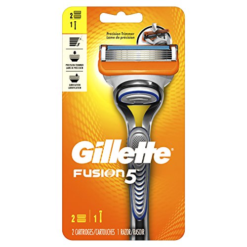 Gillette Fusion5 Men's Razor, Handle & 2 Blade Refills