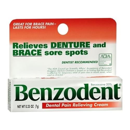 Benzodent Dental Pain Relieving Cream 0.25 OZ - Buy Packs and SAVE