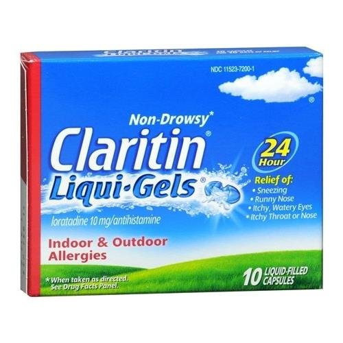 Claritin 24 Hour Allergy Relief Liqui-Gels 10 CP - Buy Packs and SAVE