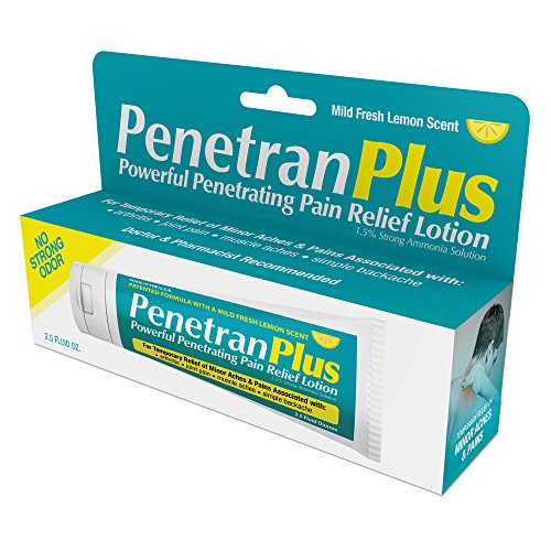 Penetran Plus Pain-Relief Lotion - 2.5oz - Mild Lemon Scent (Relief of Arthritis, Bursitis, Fibromyalgia, Back Aches, Joint Pain, Muscle Aches, Golfer & Tennis Elbow)