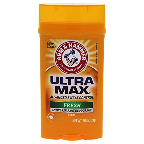 Arm & Hammer Ultra Max Invisible Solid Antiperspirant Deodorant, Fresh, 2.6 Oz