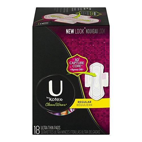 U By KOTEX Ultra Thin Regular Maxi Pads 18