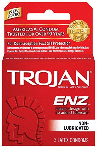 Trojan Regular - Non Lubricated Condoms, 3 Pack