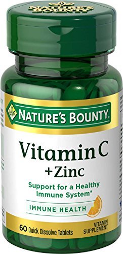 Natures Bounty Vitamin C Plus Zinc Quick Dissolve Tablets - 60 Ea - Buy Packs and SAVE